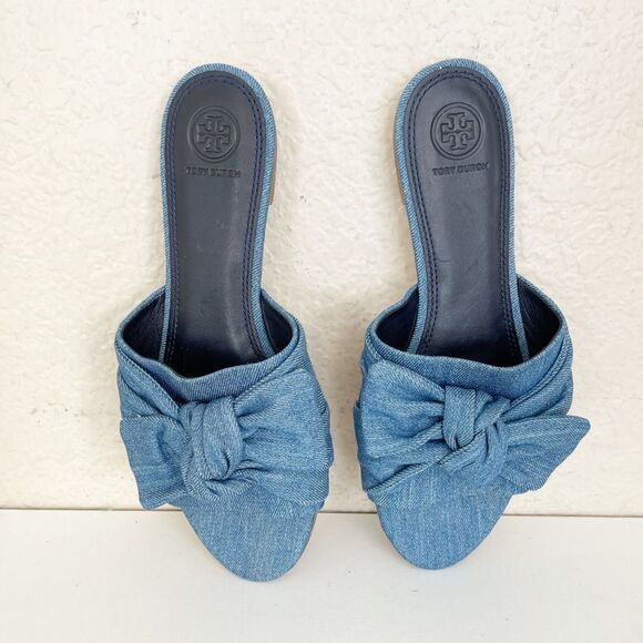 TORY BURCH Annabelle Bow Slides Size 9.5 - Picture 14 of 14